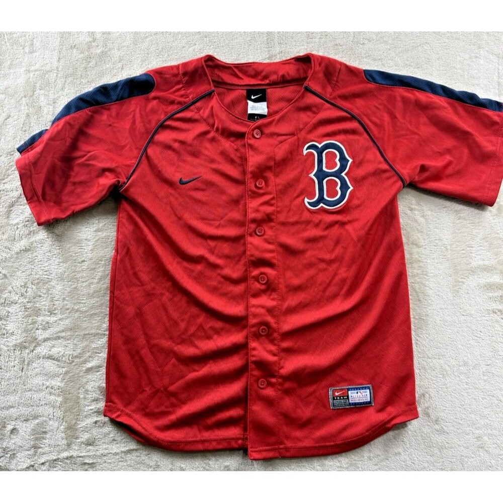 Nike Youth M (12/14) MLB Boston Red Sox Red Away Jersey